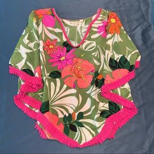 Nanette Lepore Tropical Silk Swing Cover-up